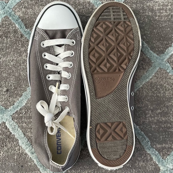 Converse Chuck Taylor All Star Low Top Gray Canvas 1j794 - Picture 5 of 6